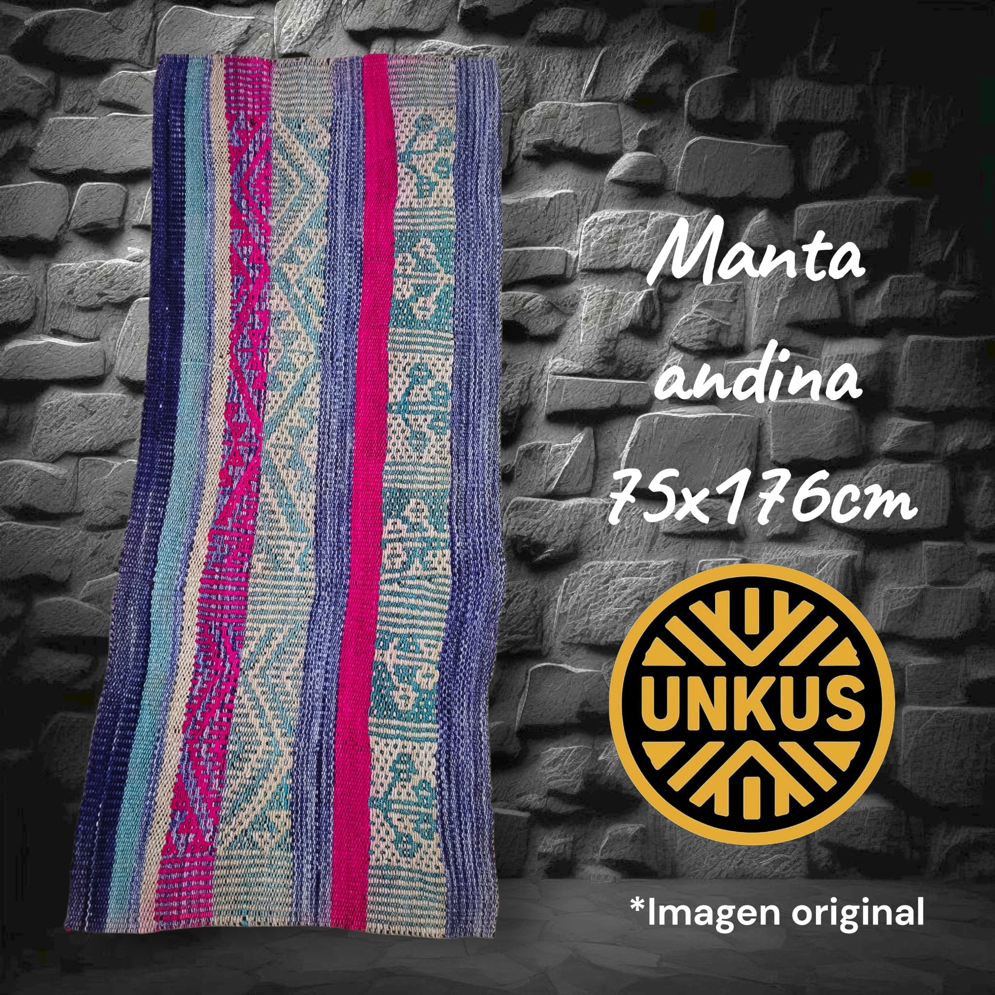 Manta andina 75x176cm