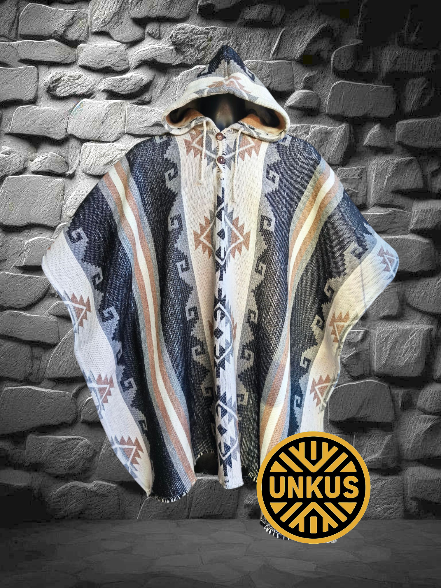 Poncho premium TUPI con capucha