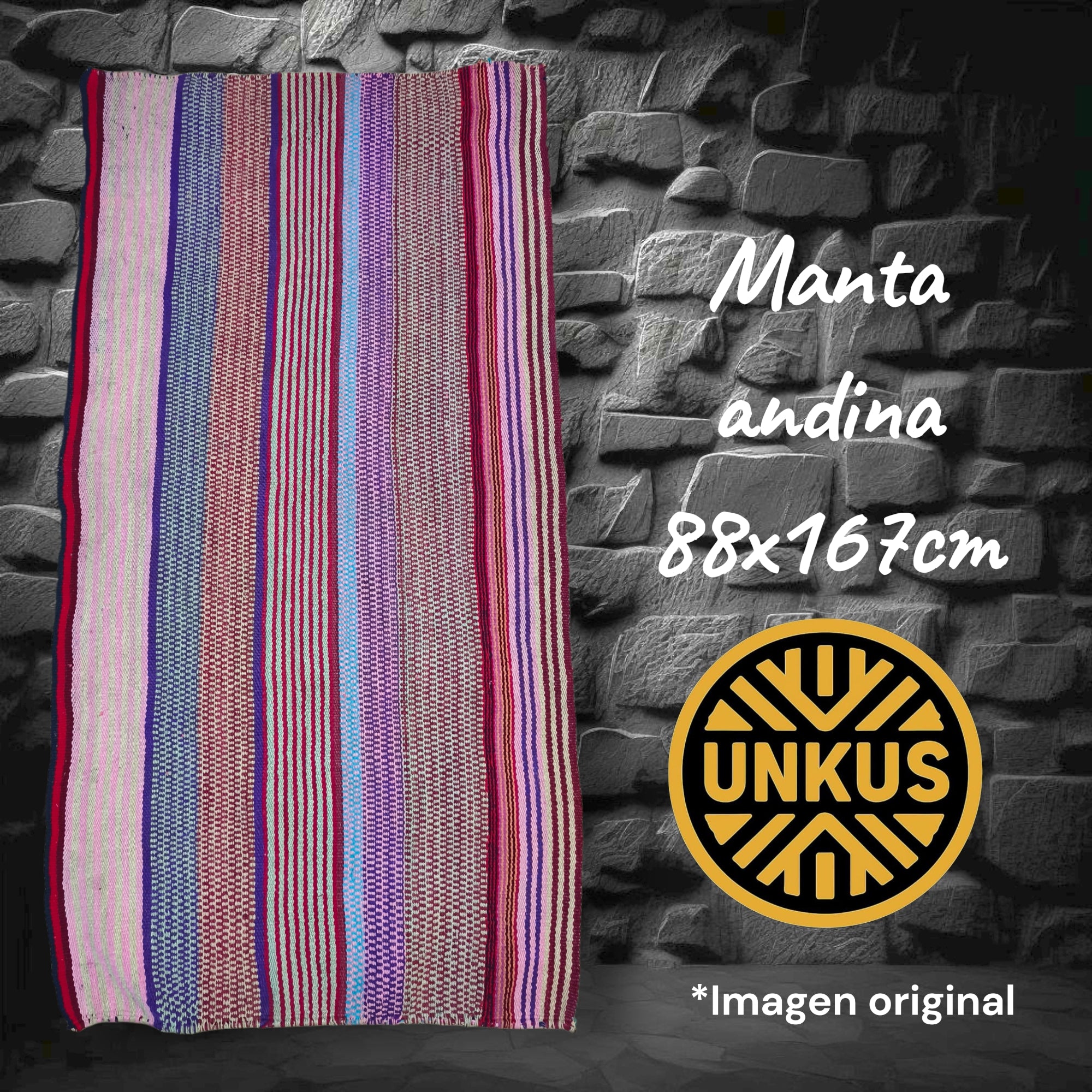 Manta andina 88x167cm