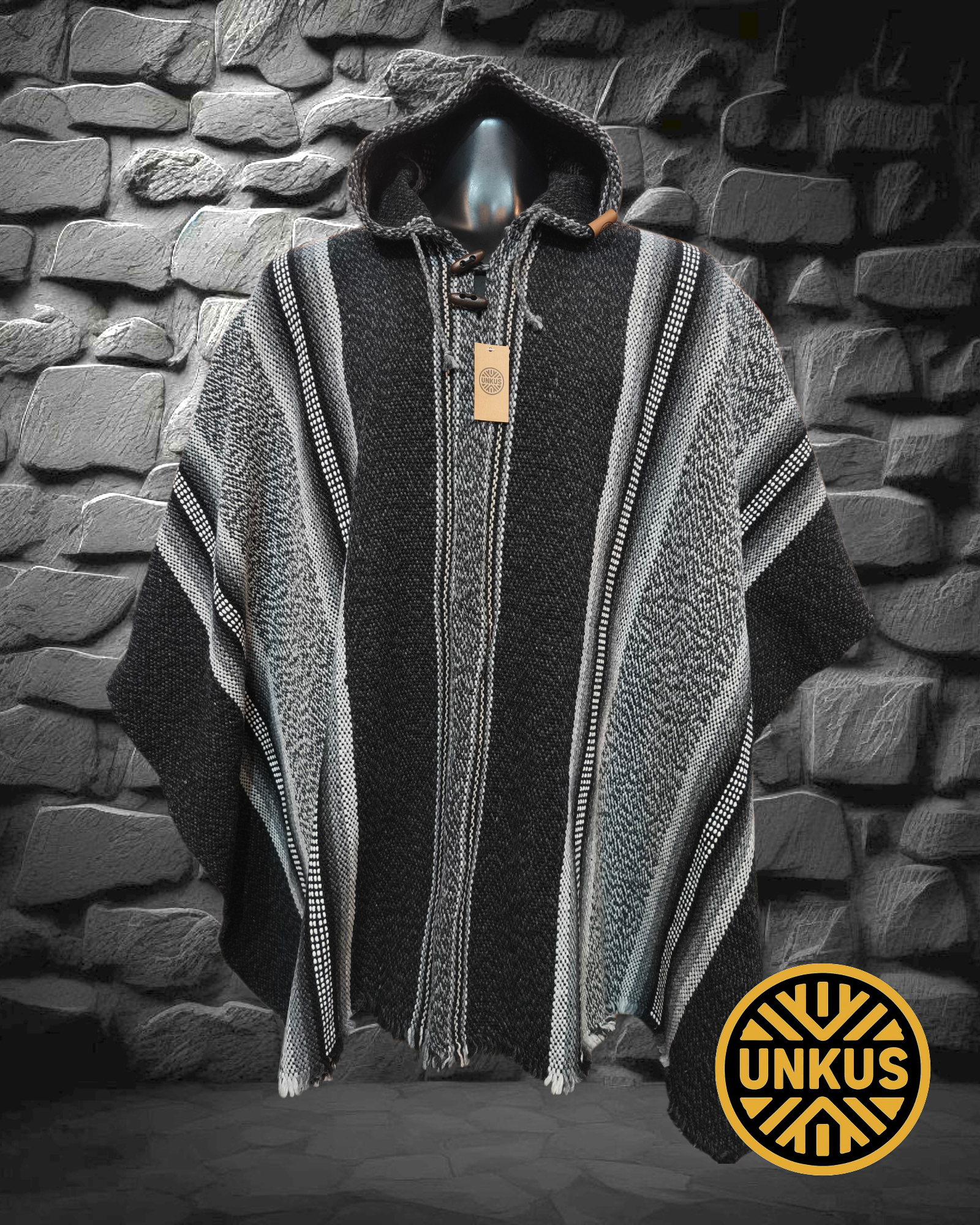 Poncho Ónix  - Colección Kura