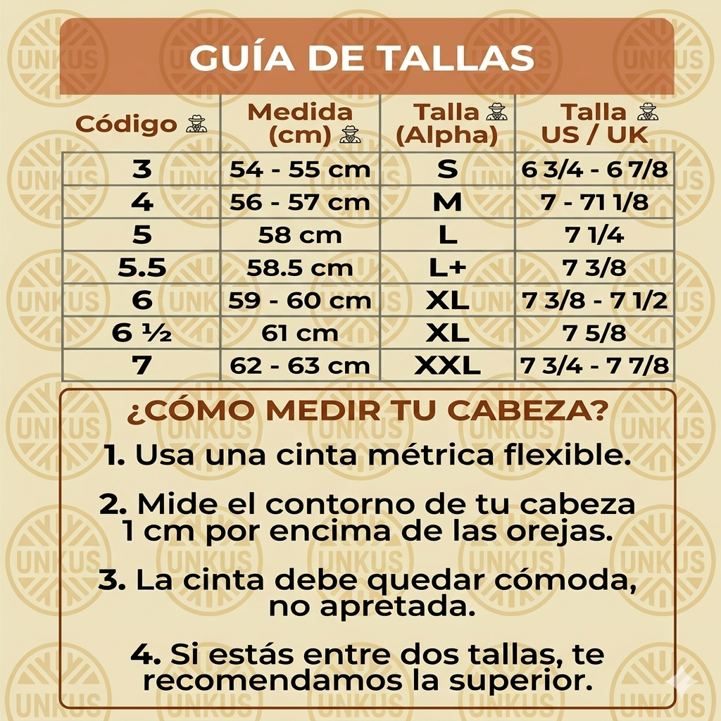 Sombrero 100% cuero tabaco