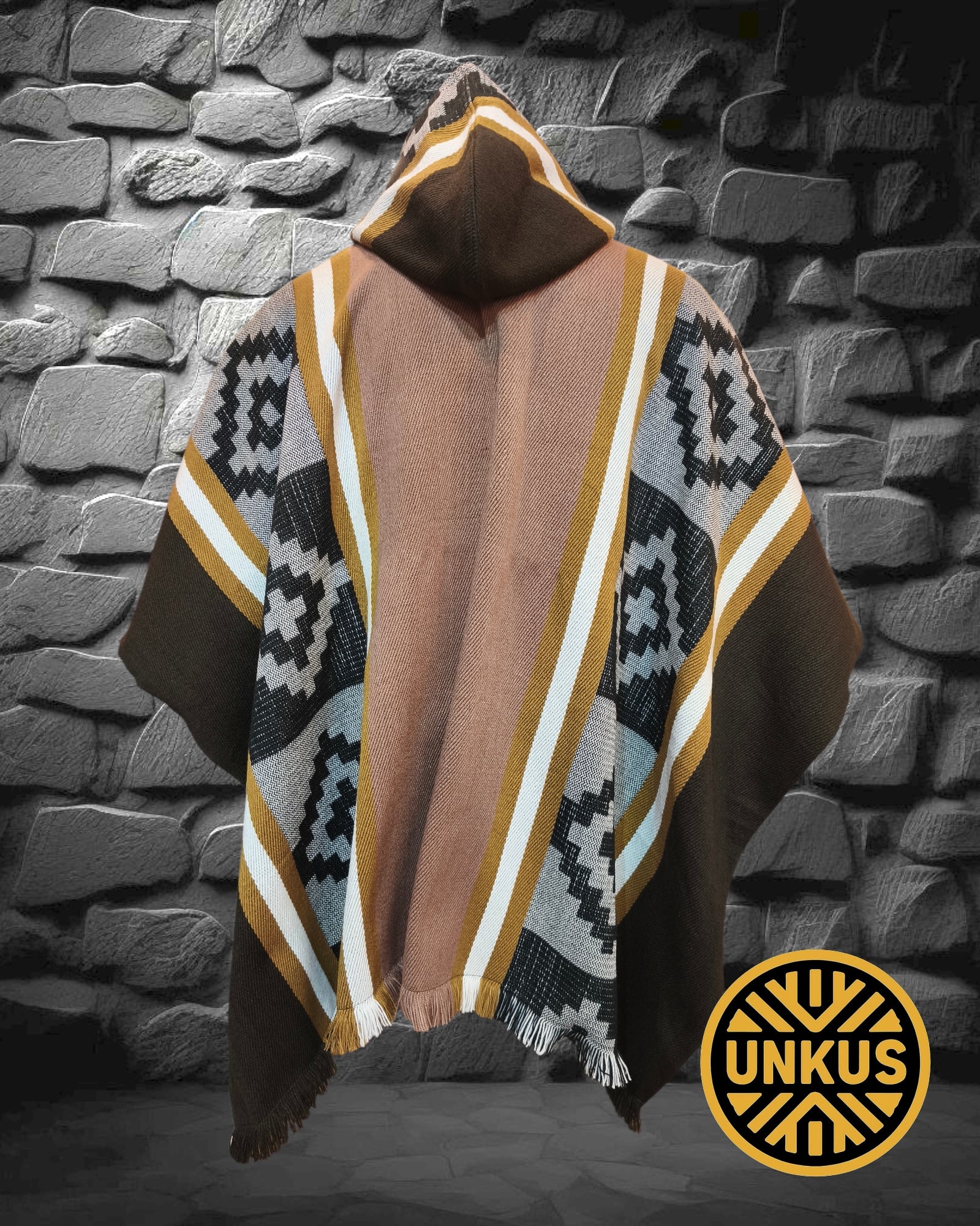 Poncho araucano (disponible en varios colores)