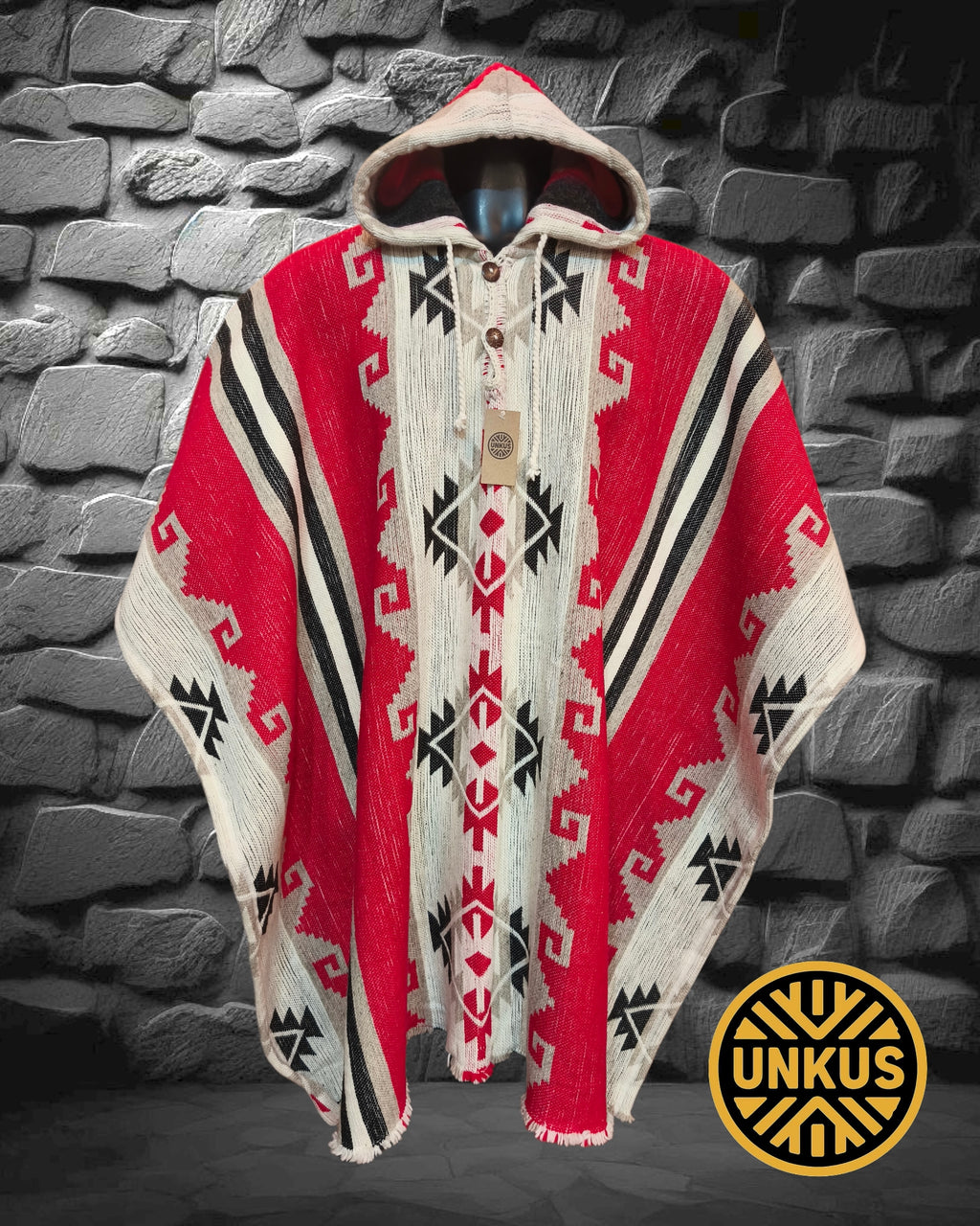 Poncho premium MAYA con capucha (varios colores)