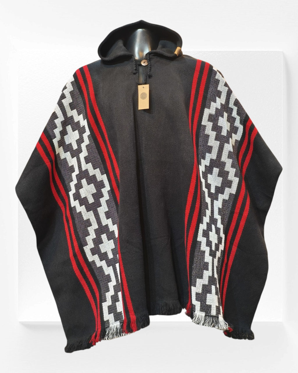 Poncho Kurü Lig - Colección mapuche