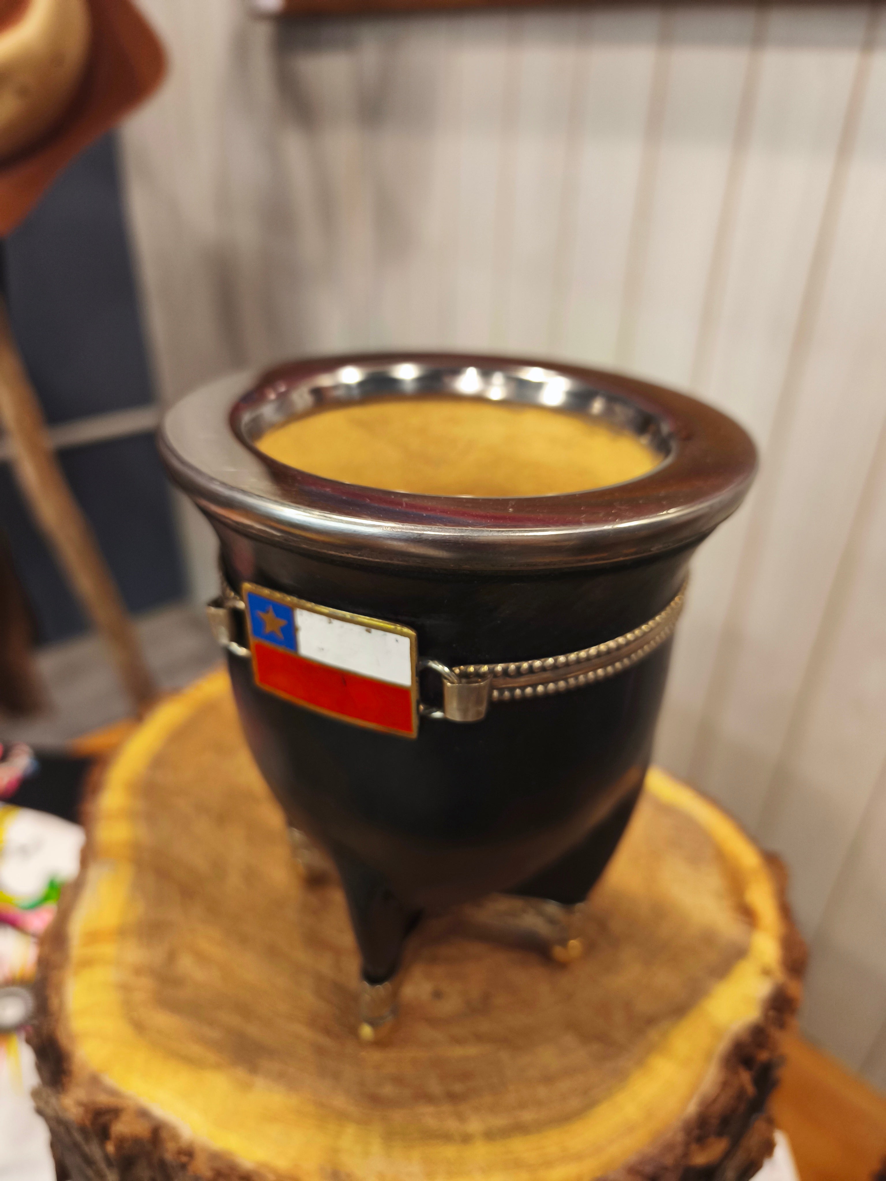 Mate camionero premium bandera chilena