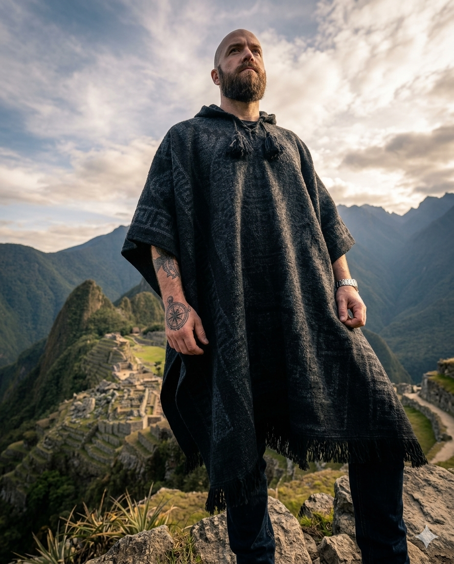 Poncho Inti - Gris Sombra