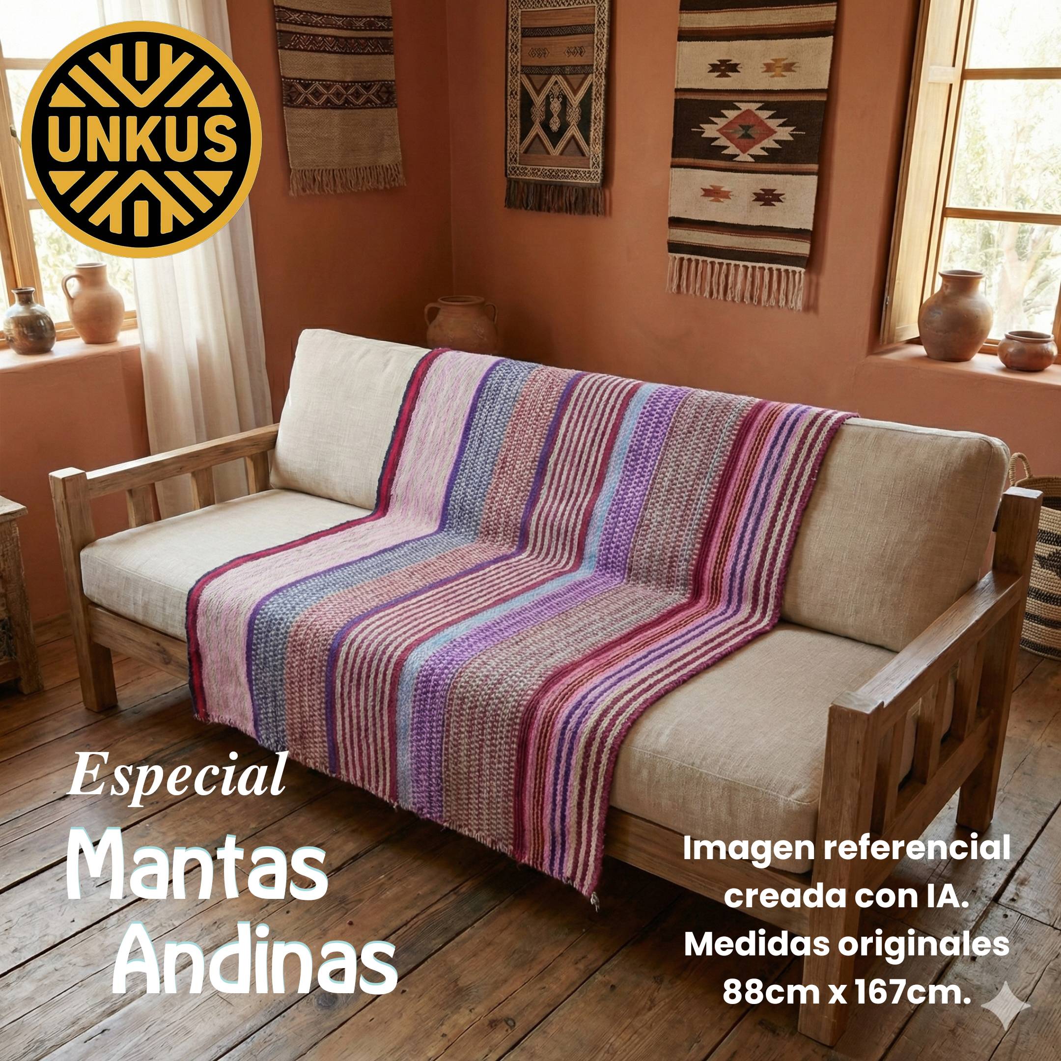 Manta andina 88x167cm