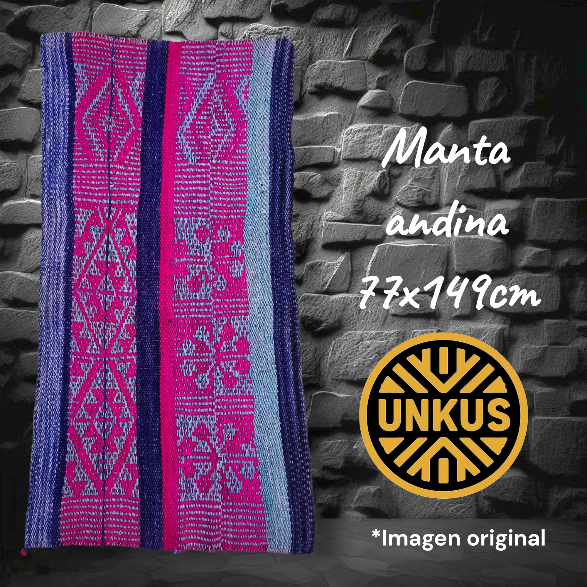 Manta andina 77x149cm