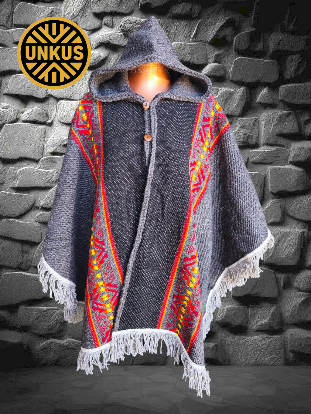 Ruana marengo 100% lana natural