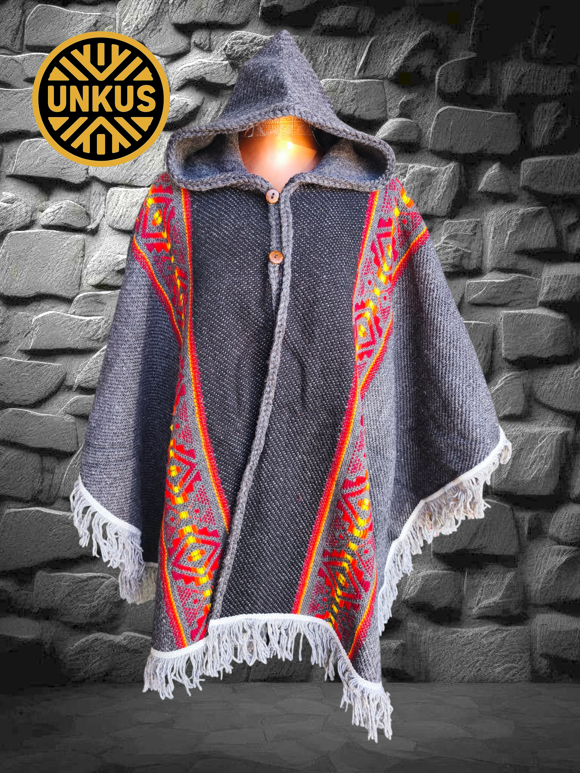 Ruana marengo 100% lana natural