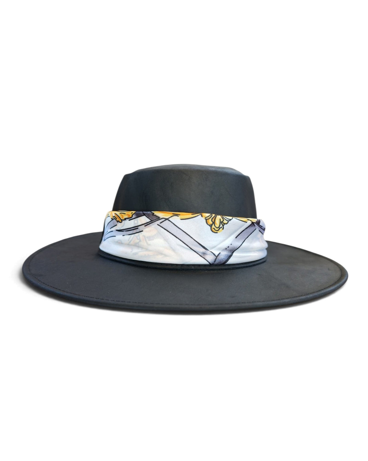 Sombrero de Cuero "Bohemia" 100% Cuero Genuino