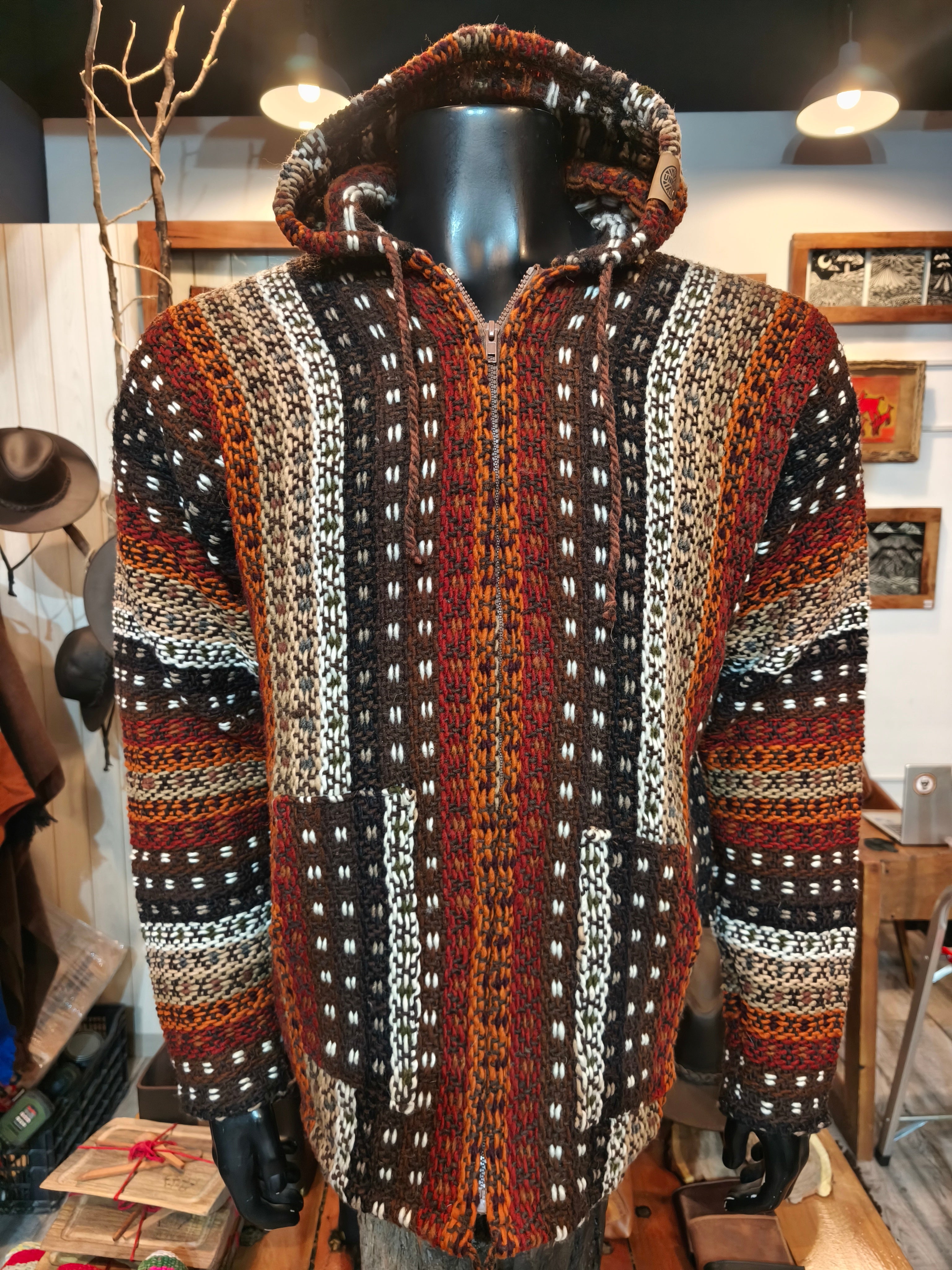 Chaleco cordillera 100% lana natural - Fuego y Tierra