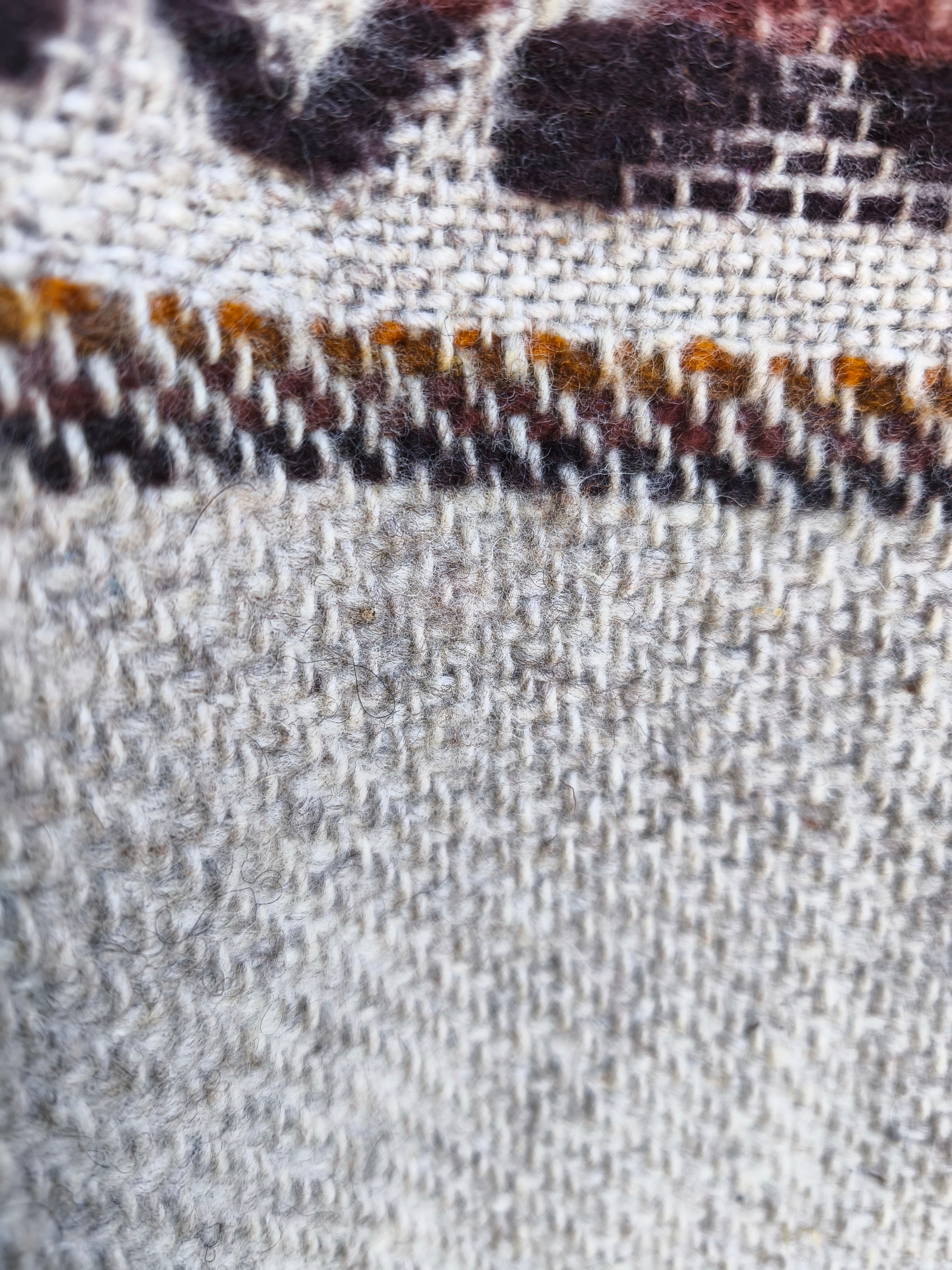 Ruana beige 100% lana natural