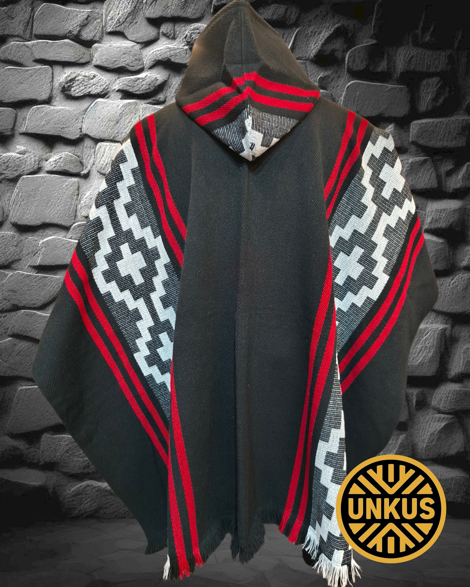 Poncho araucano (disponible en varios colores)