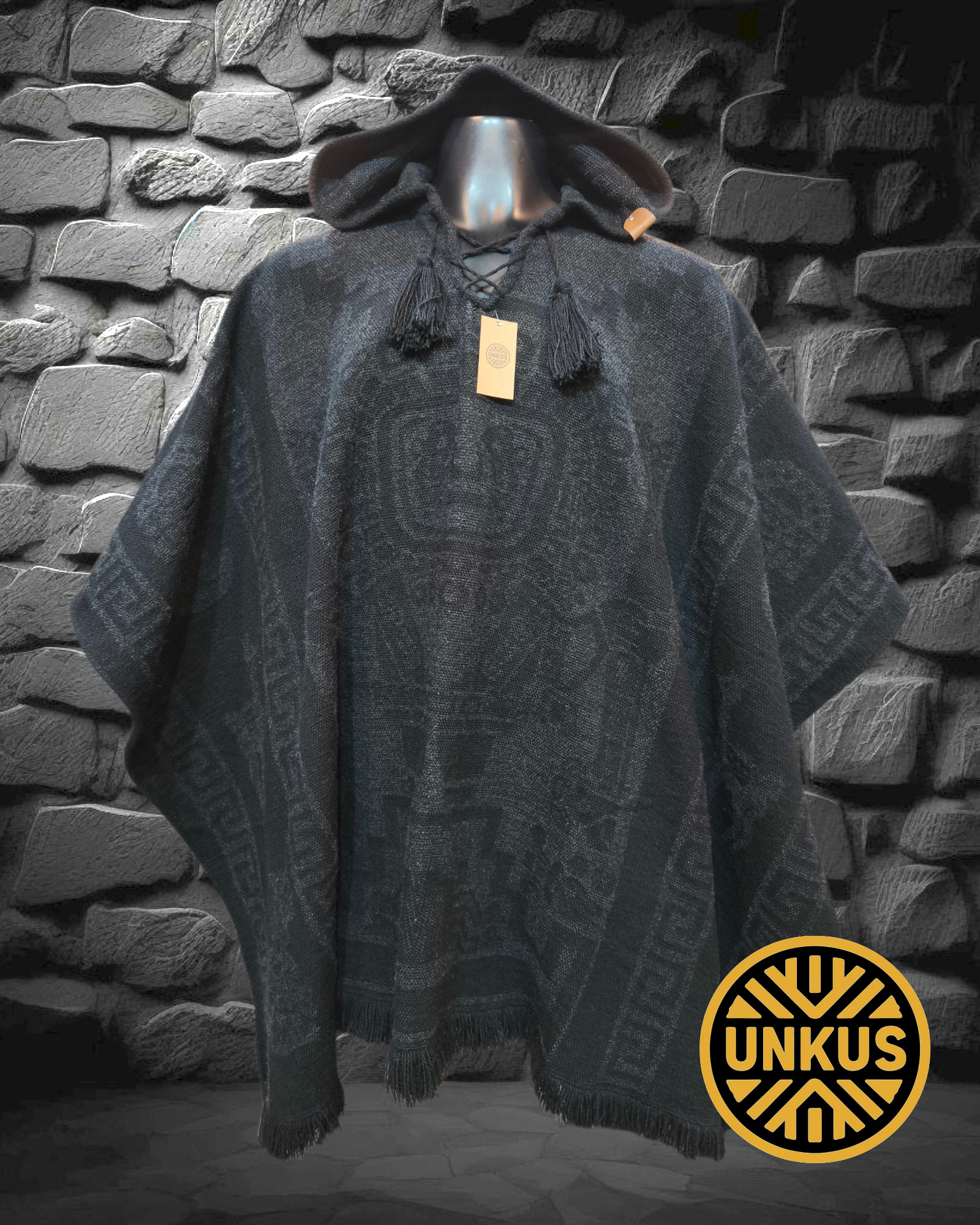 Poncho Inti - Gris Sombra