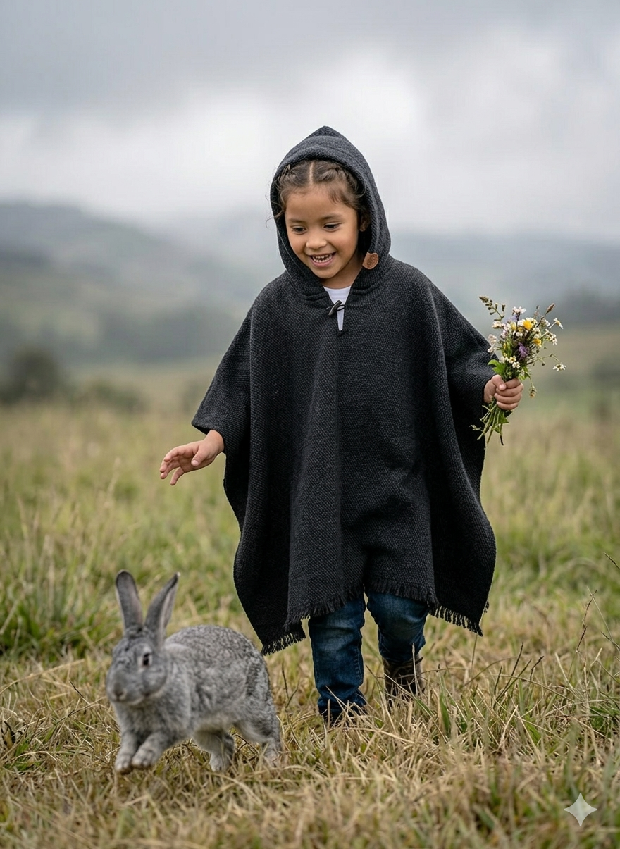 Poncho "KIDS" Full Black
